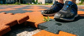 резиновое покрытие для спортивной площадки на улице фото